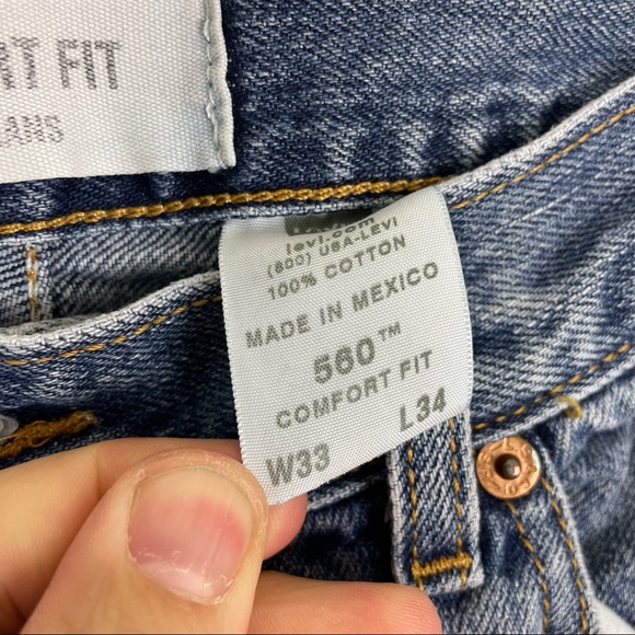 FREE HOOVER VINTAGE REPURPOSED LEVI’S JEANS KANYE WEST X DRAKE 33x34 - Picture 5 of 5